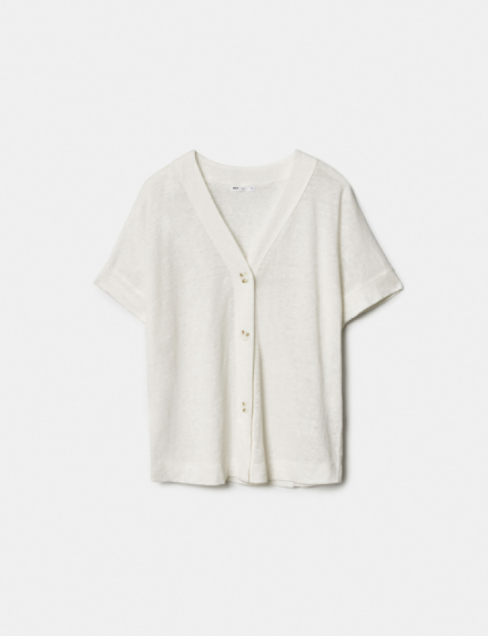SL6805010235 Բլուզ կիսաթև գործվածք  Linen